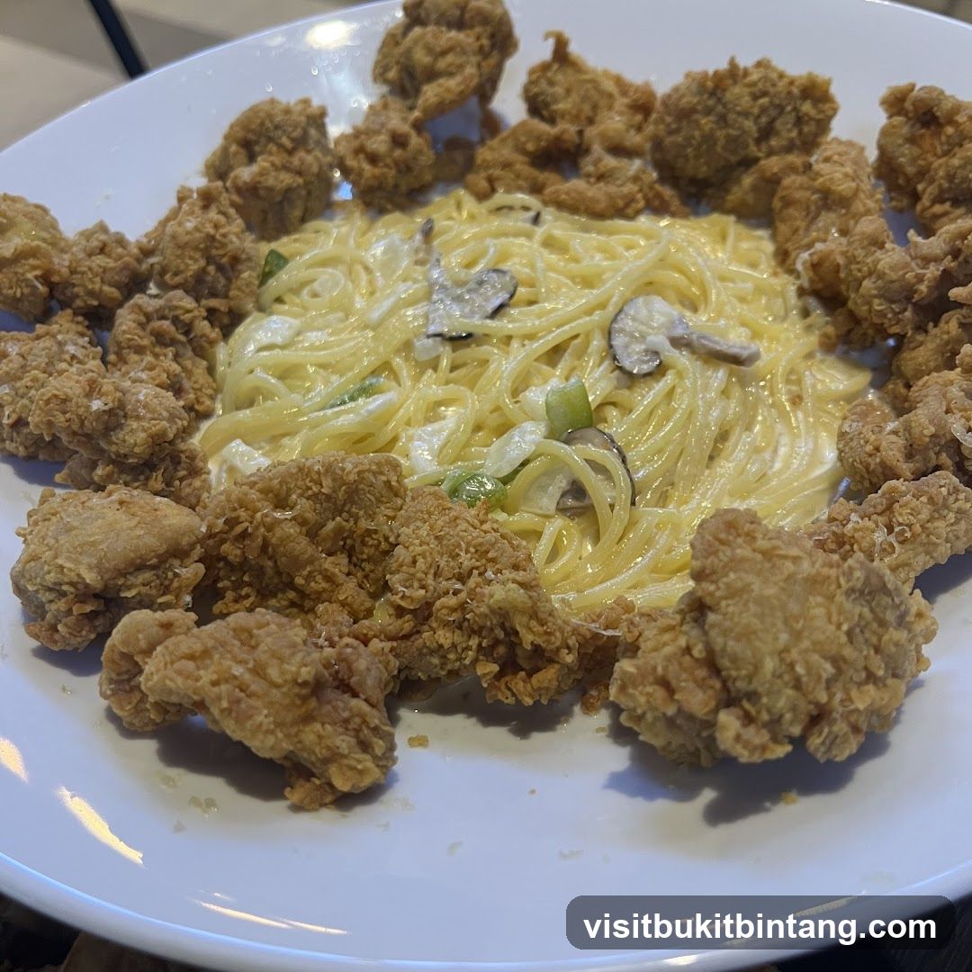 Fried Chicken and Pasta