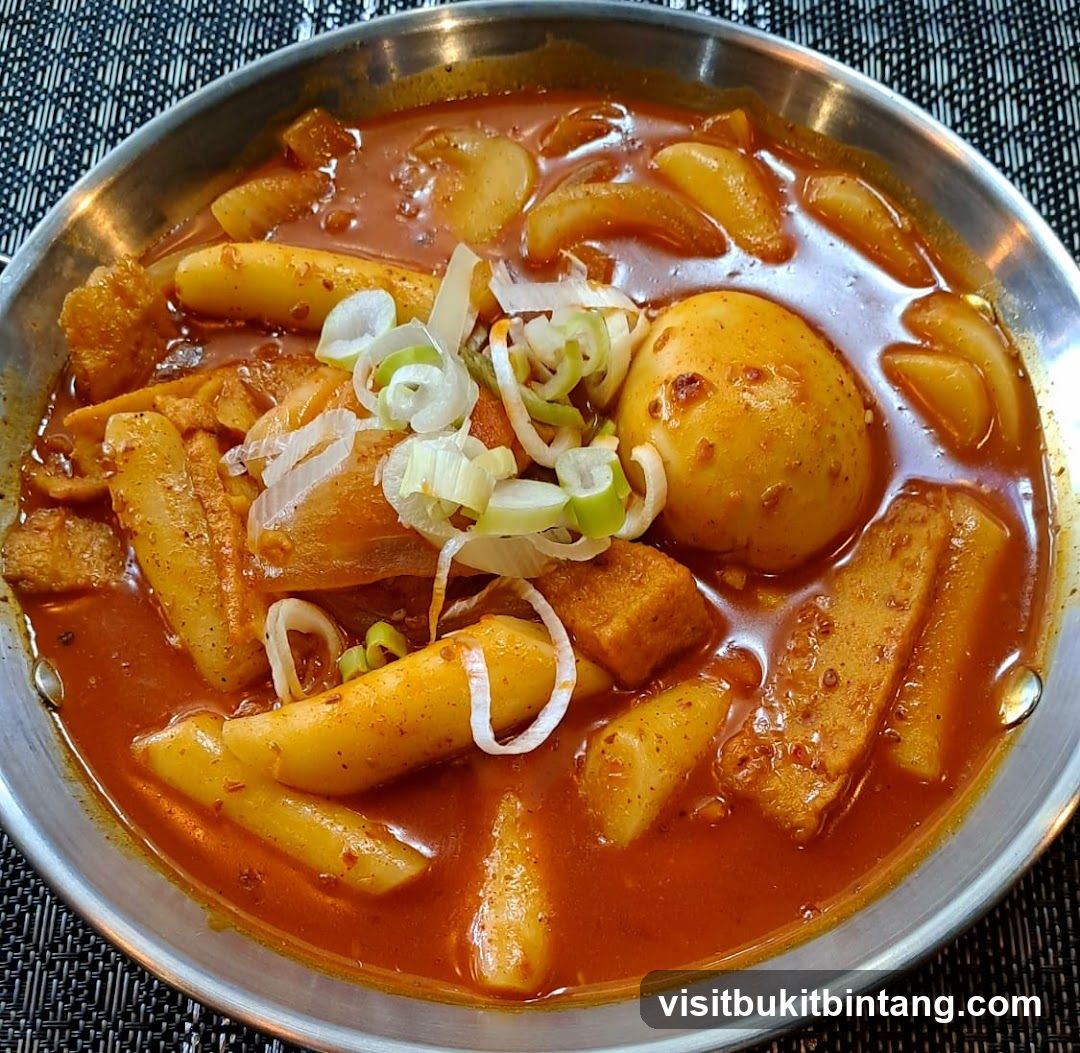 Spicy Korean Rice Cakes with Egg