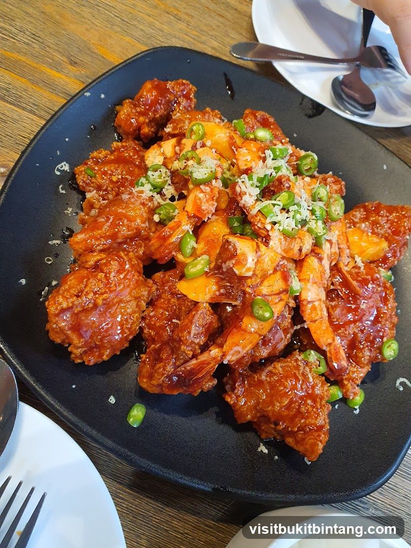 Fried Chicken and Shrimp Dish