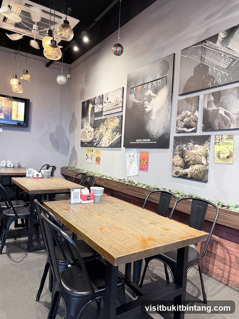 Restaurant Interior with Artwork
