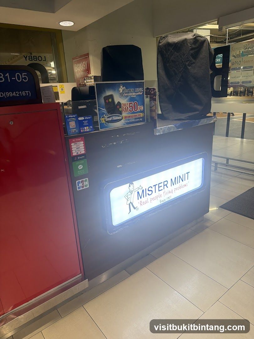 Mister Minit Service Counter
