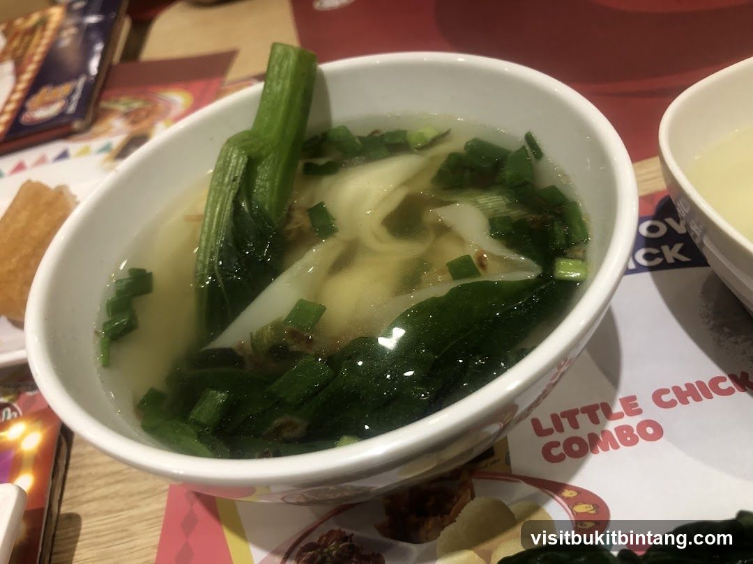 Wonton Soup with Greens
