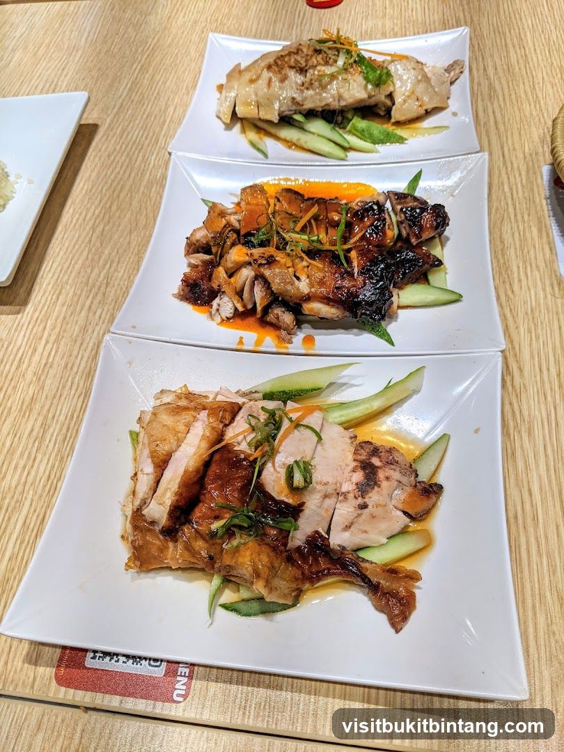 Three Plates of Chicken