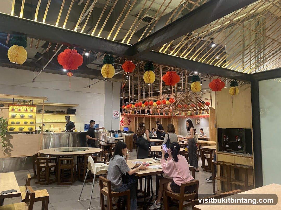 Restaurant Interior with Lanterns