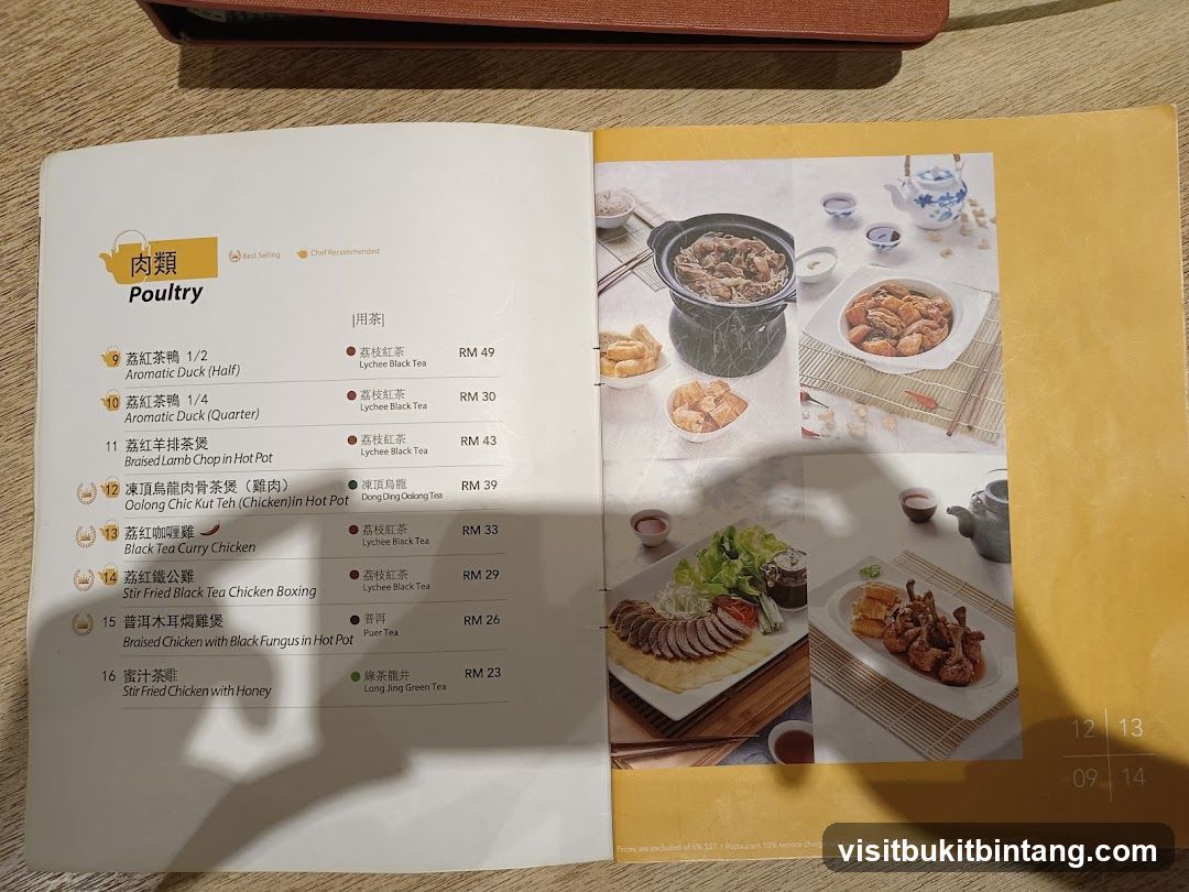 Poultry Menu
