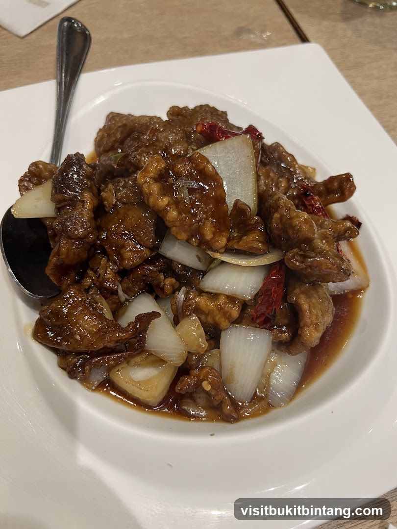 Crispy Beef with Onions and Chili