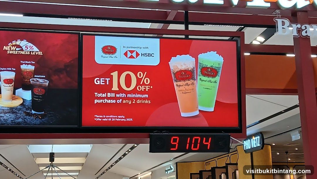 Advertisement for a drink promotion