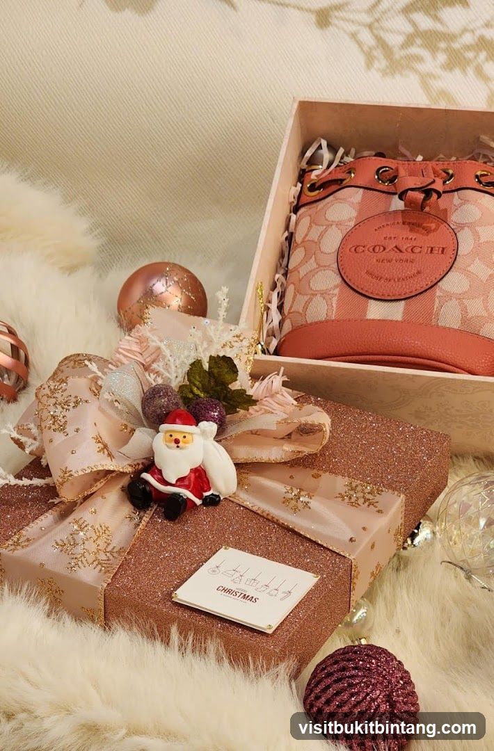 Coach Gift Box with Christmas Decorations
