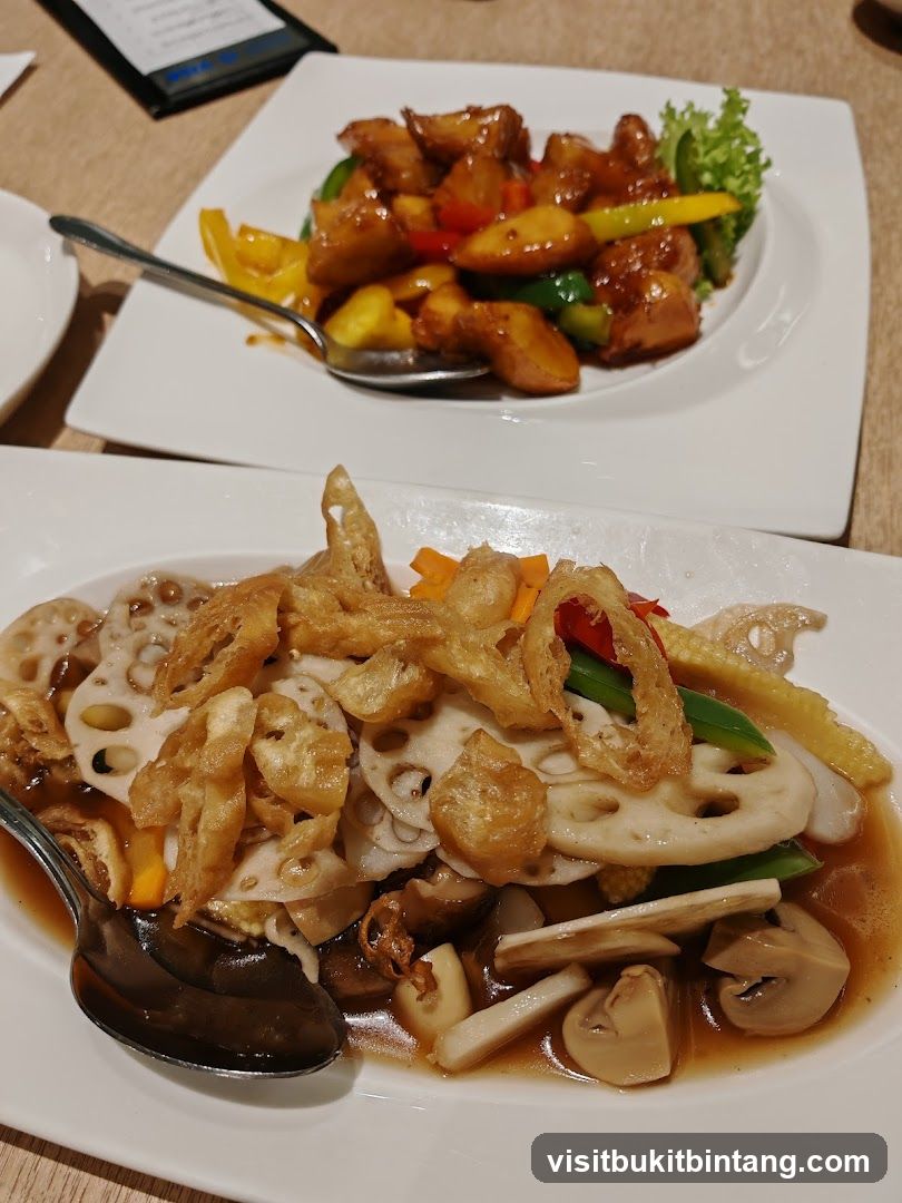 Two dishes of food