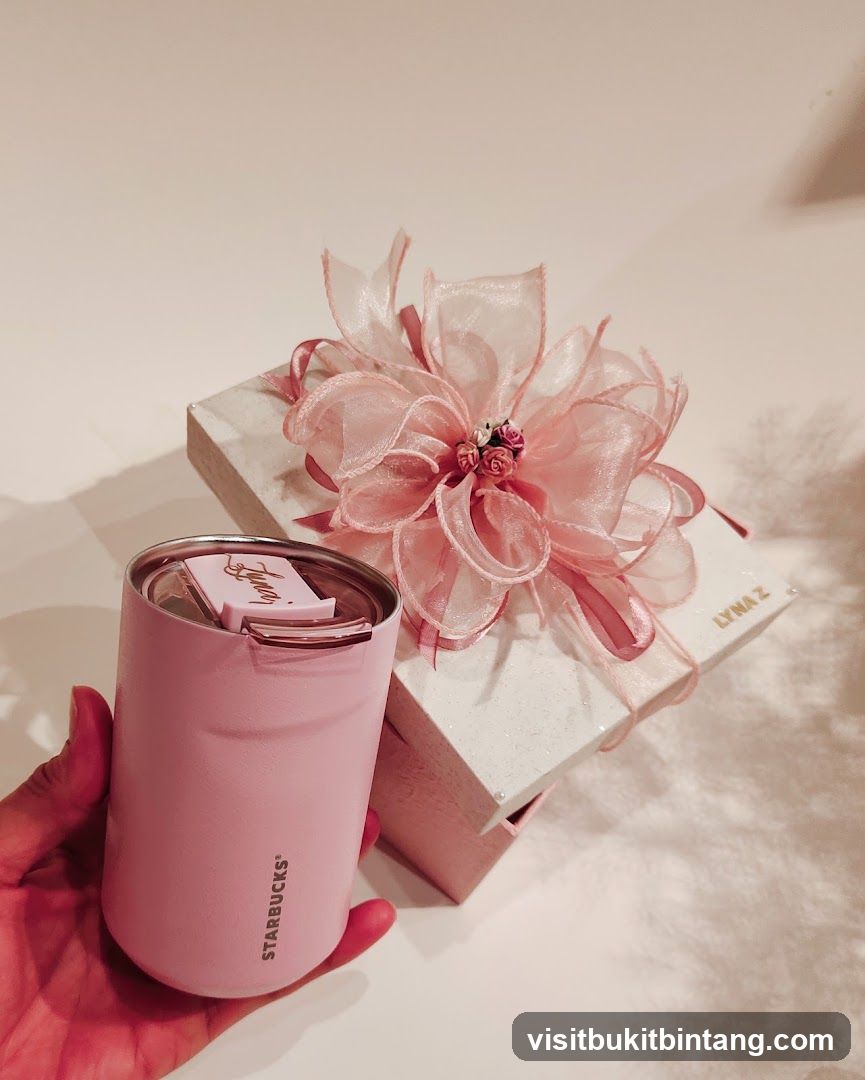 Pink Starbucks Tumbler and Gift Box