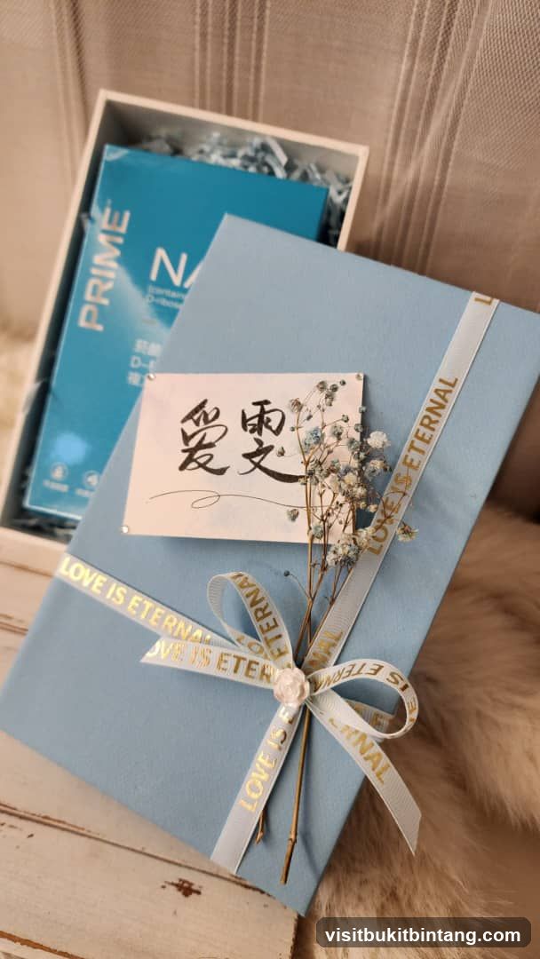 Gift Box with Ribbon and Card