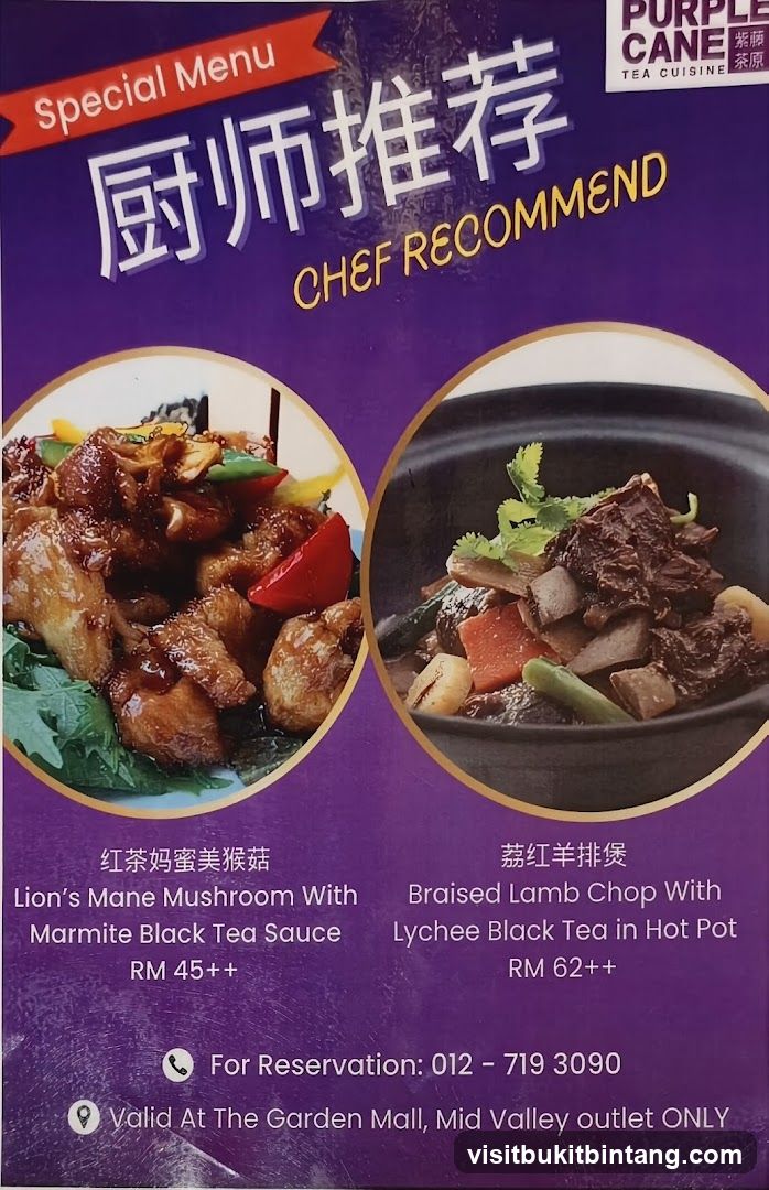 Special Menu Chef Recommend