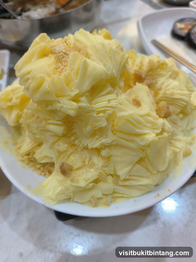 Dessert with shaved ice
