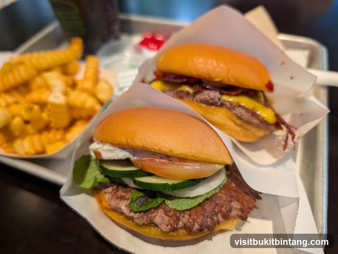 Two Burgers and Fries