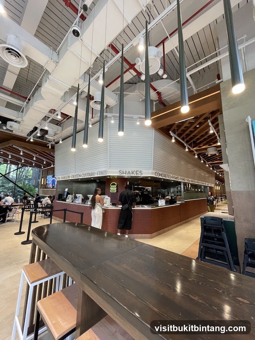 Modern Fast Food Restaurant Interior