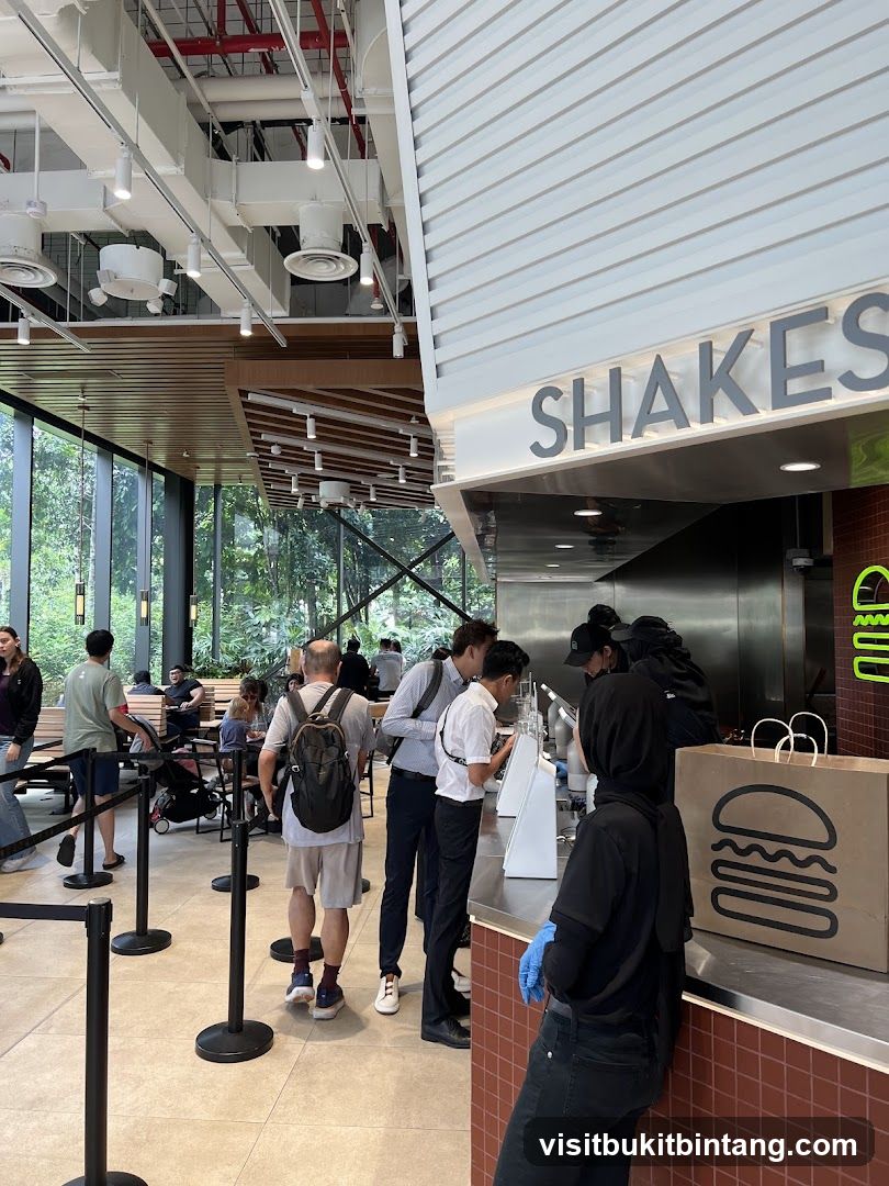 Interior of a fast-food restaurant