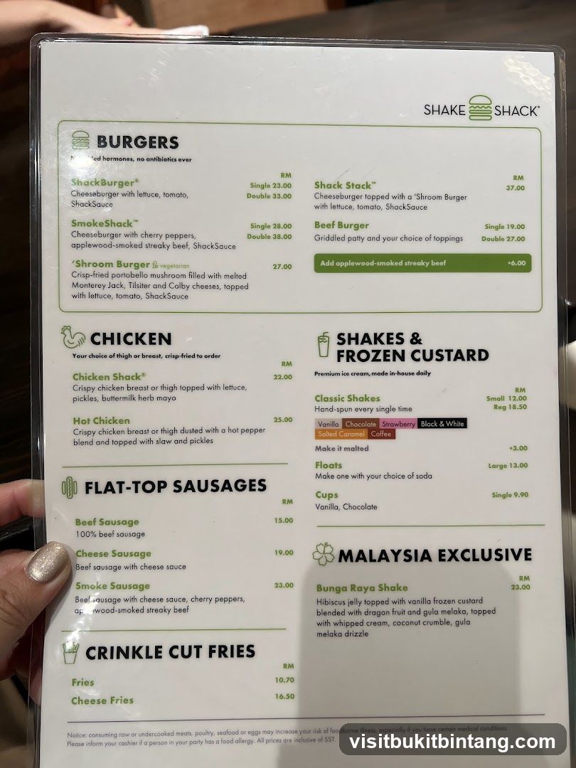 Shake Shack Menu