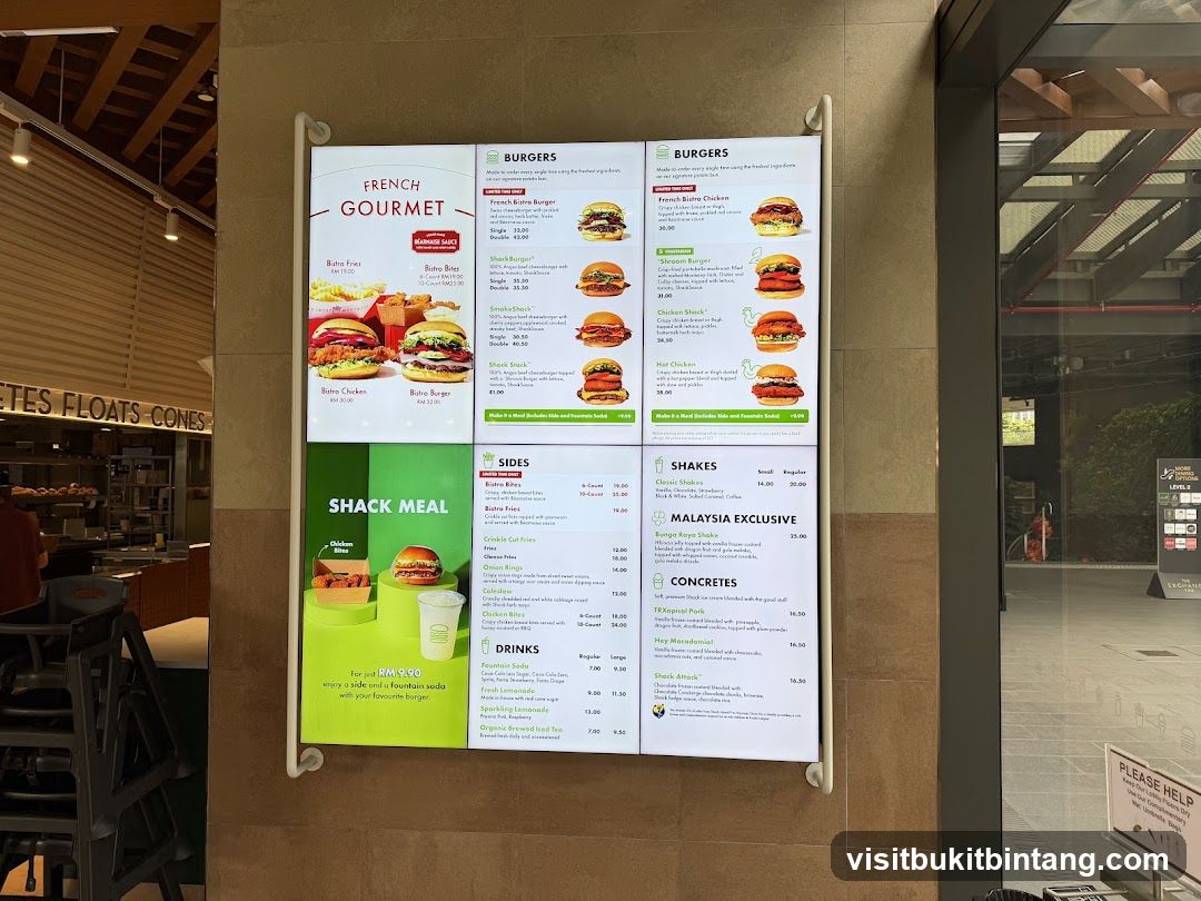 French Gourmet Burgers & Shack Meal Menu