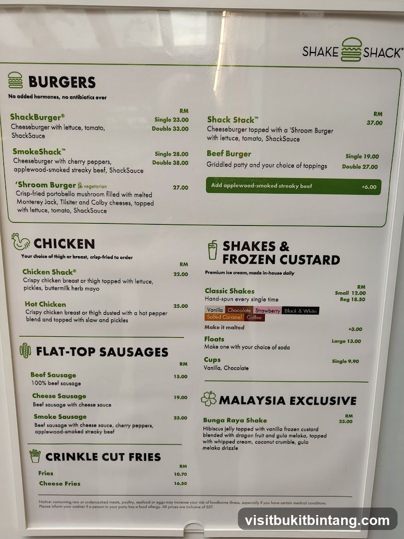 Shake Shack Menu