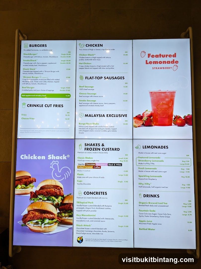 Chicken Shack Menu