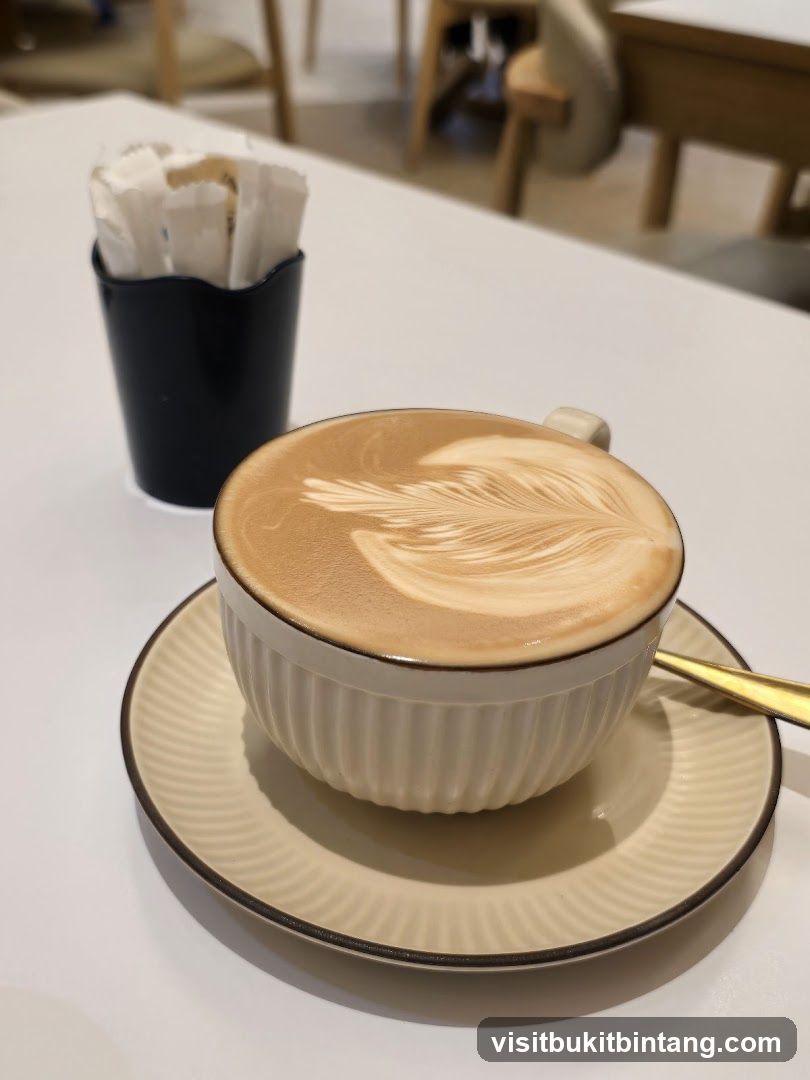 Latte with latte art