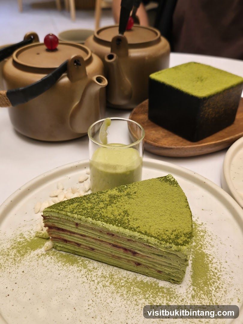 Matcha Desserts and Tea
