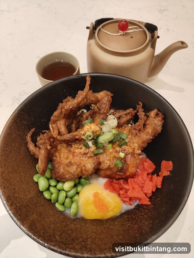 Soft Shell Crab Bowl with Tea