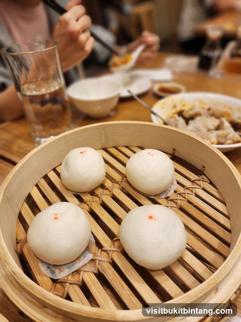 Steamed Buns in a Bamboo Steamer