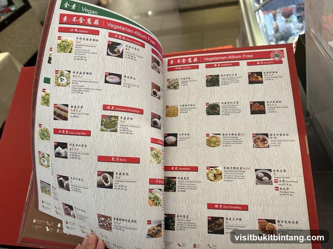 Vegan Vegetarian-Allium Free Menu