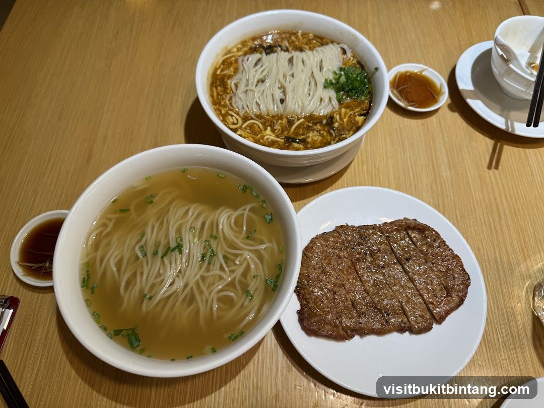 Noodle Soup and Steak