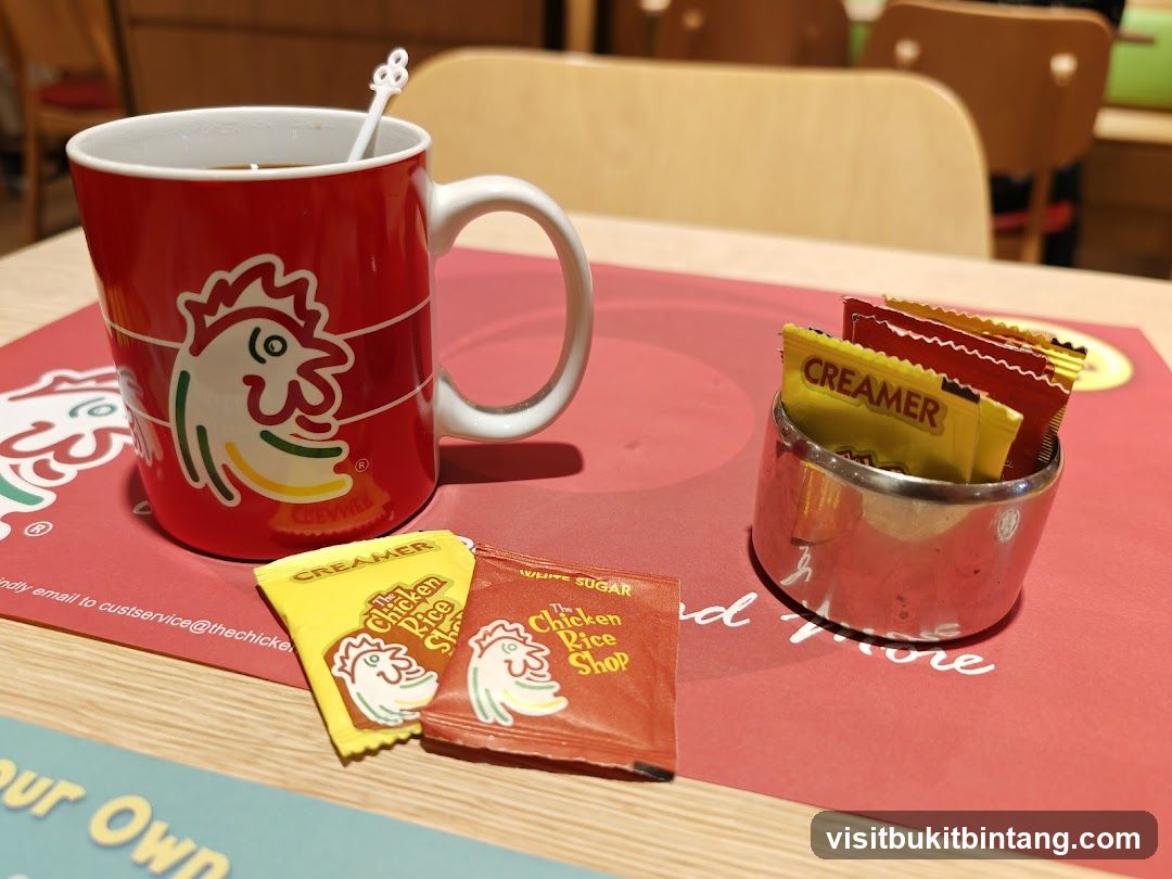 Coffee with Creamer and Sugar Packets