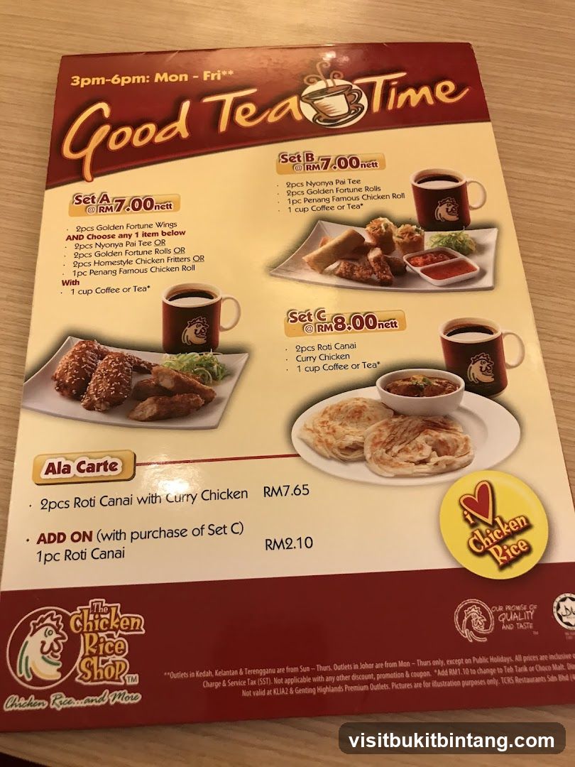 Good Tea Time Menu