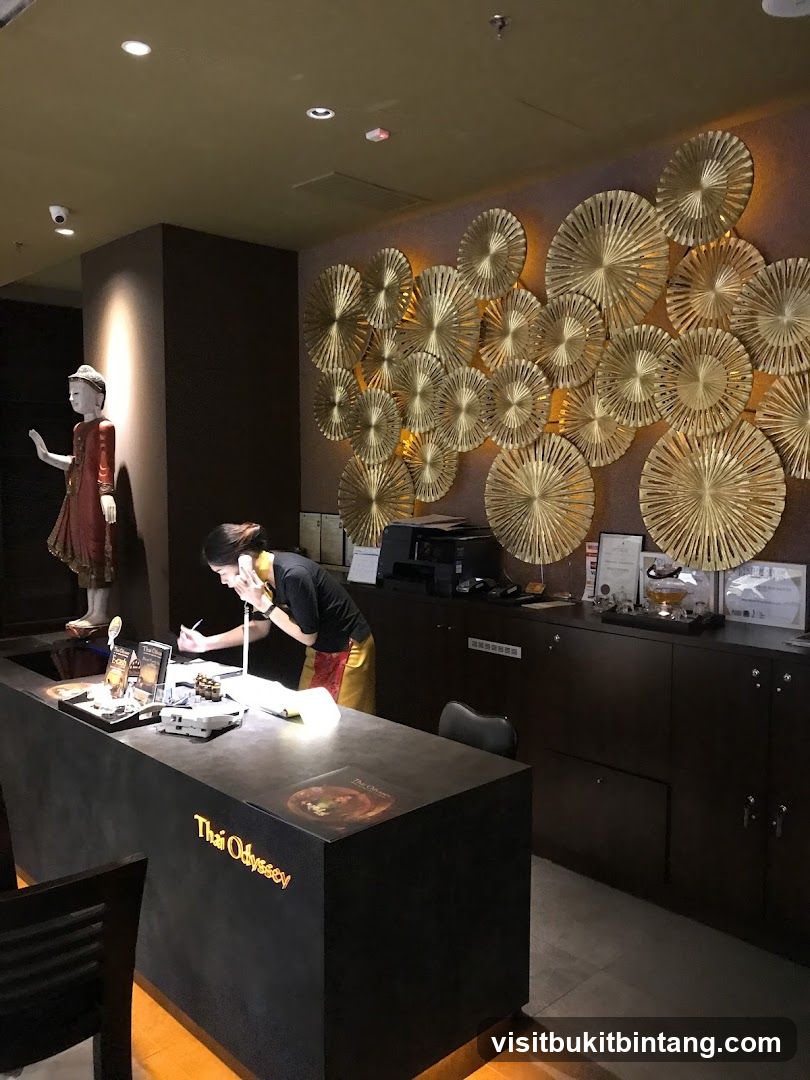 Reception Desk at Thai Odyssey