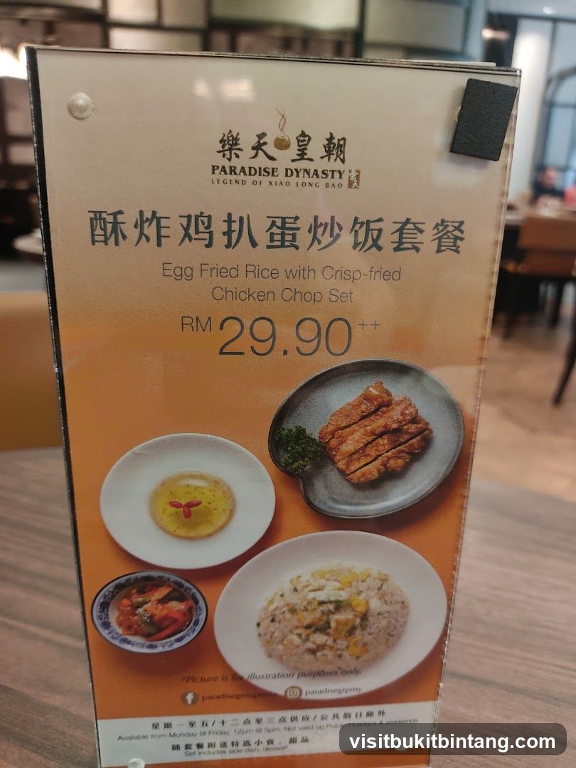 Egg Fried Rice with Crisp-fried Chicken Chop Set
