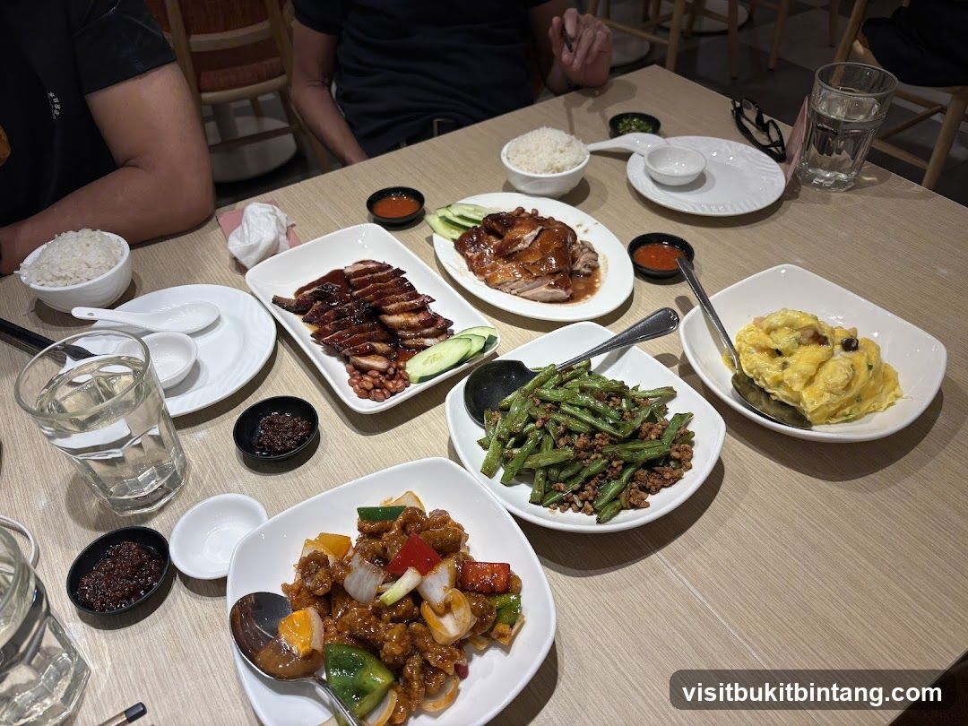 Table with various dishes