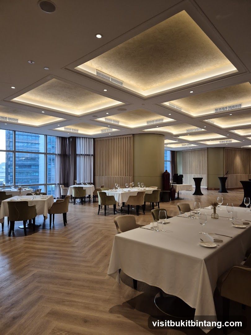 Elegant Dining Room with City View