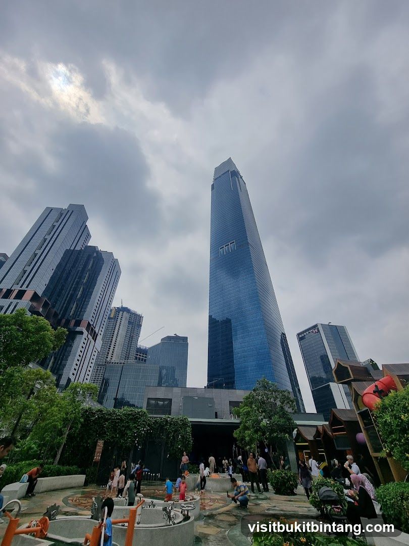 Urban Park with Skyscrapers