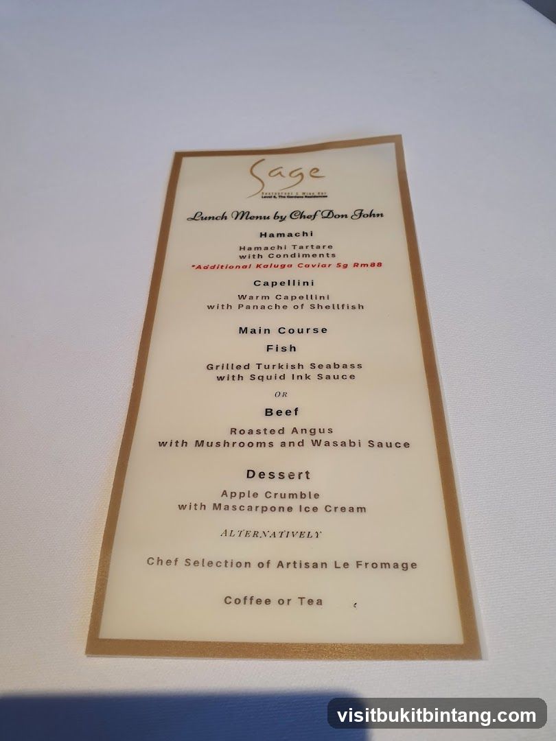Lunch Menu by Chef Don John