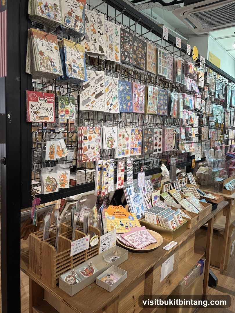 Sticker and Stationery Shop Display