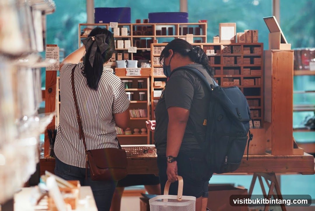 Customers browsing in a shop