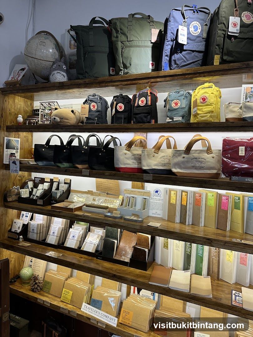 Store Interior with Bags and Stationery