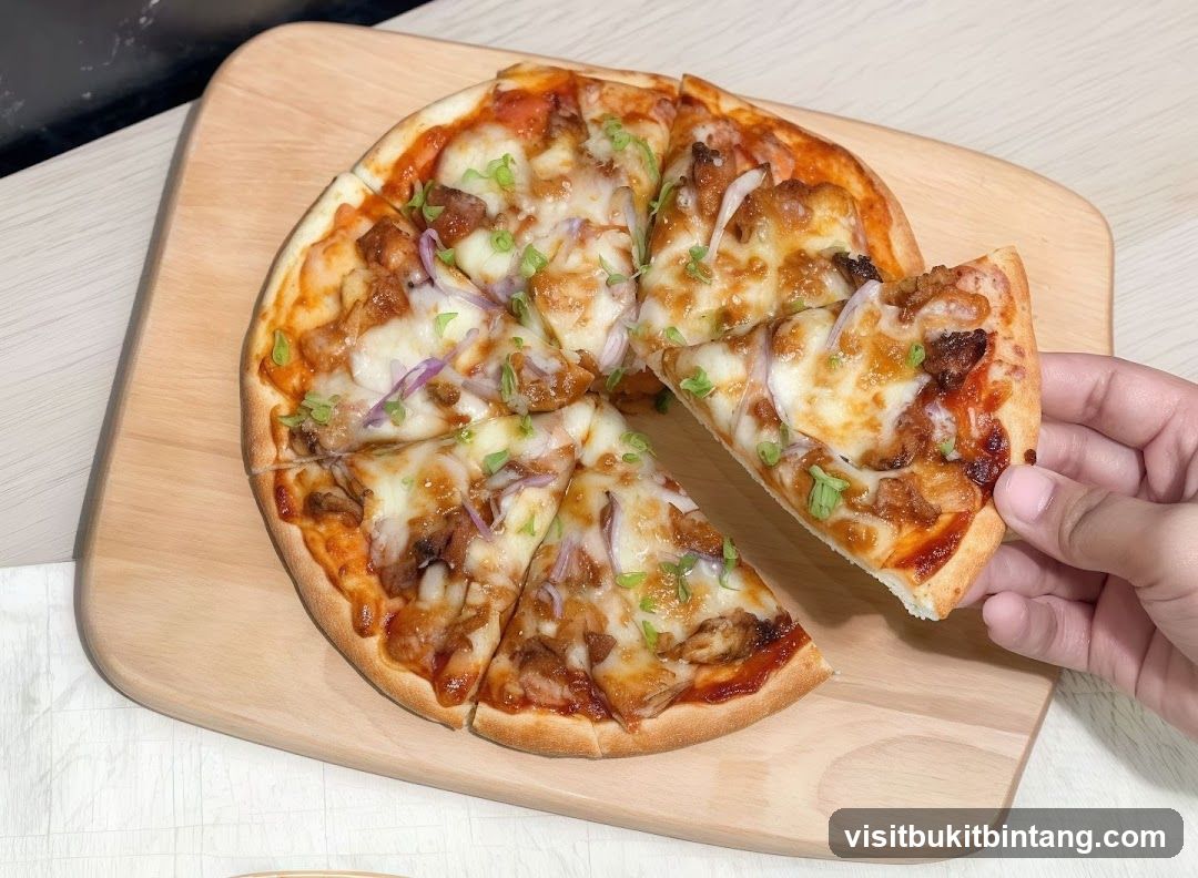 Barbecue Chicken Pizza Slice