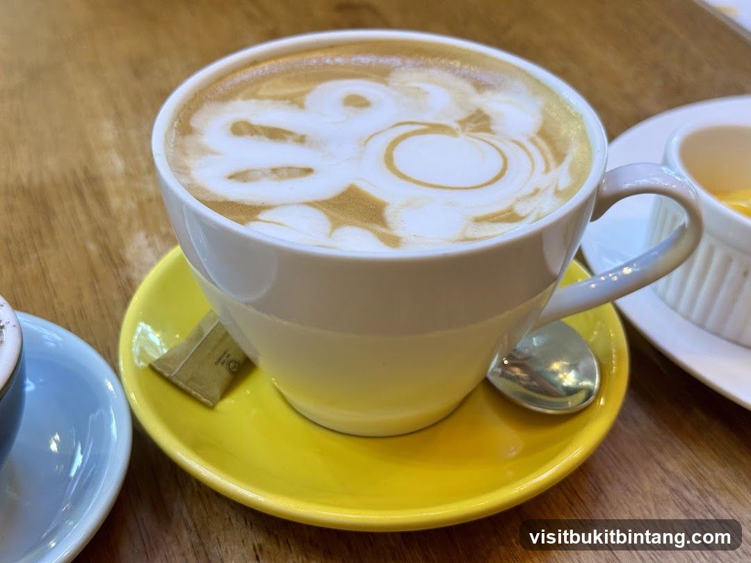 Latte with latte art