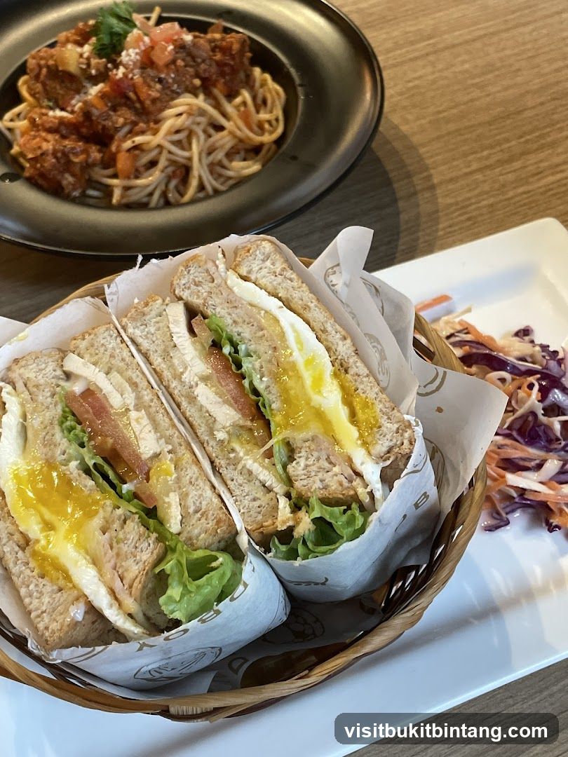 Club Sandwich and Spaghetti