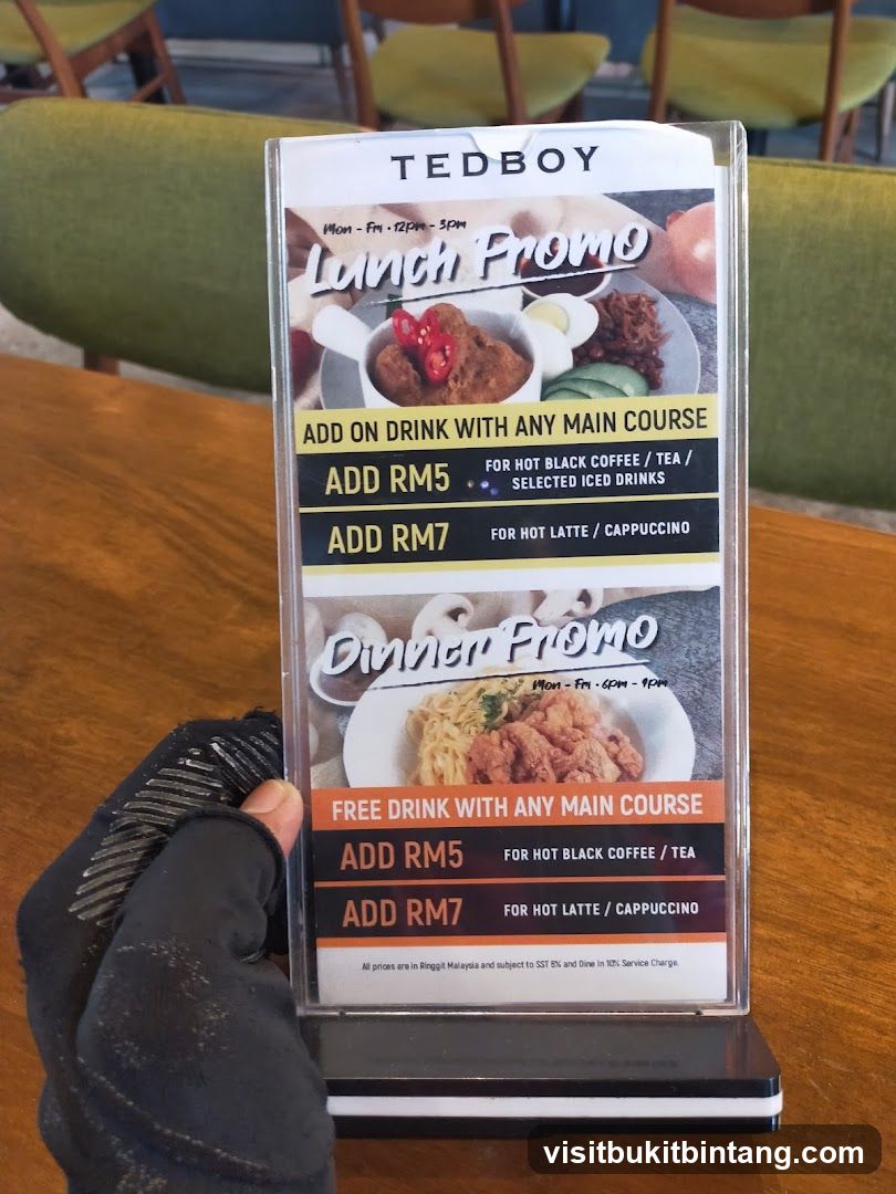 Tedboy Lunch and Dinner Promos