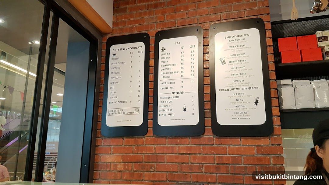 Coffee, Tea, Smoothies, and Fresh Juice Menu