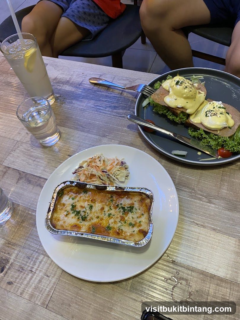 Food on a table