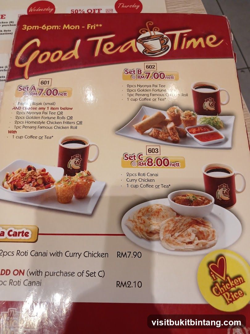 Good Tea Time Menu