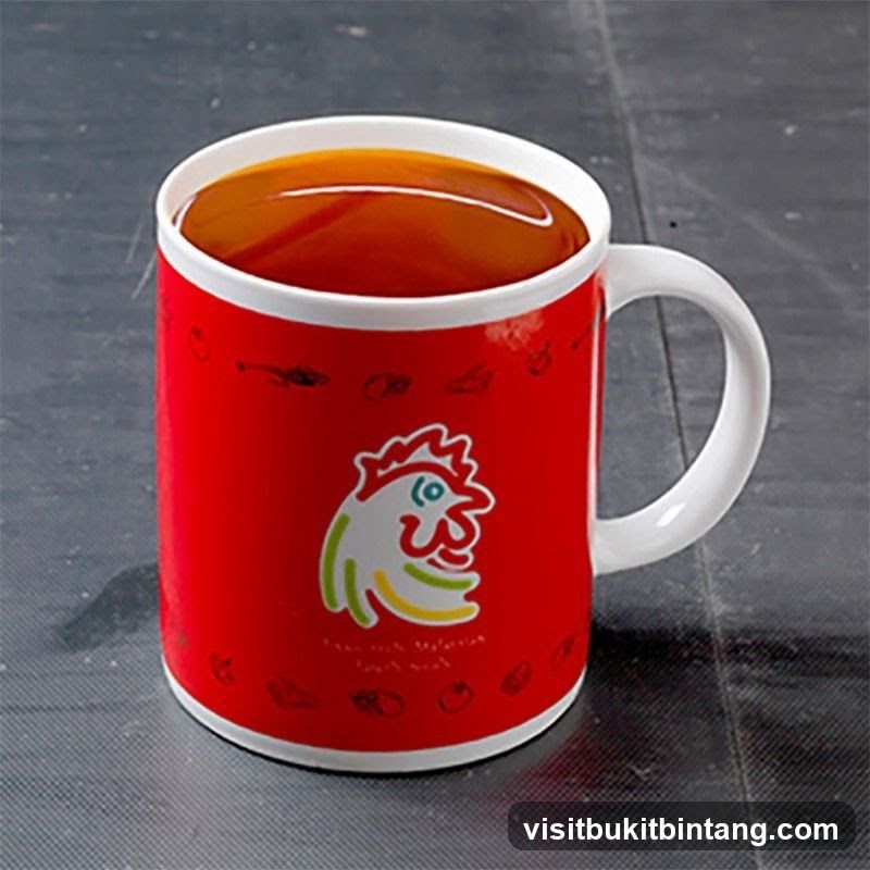 Red Mug with Chicken Logo