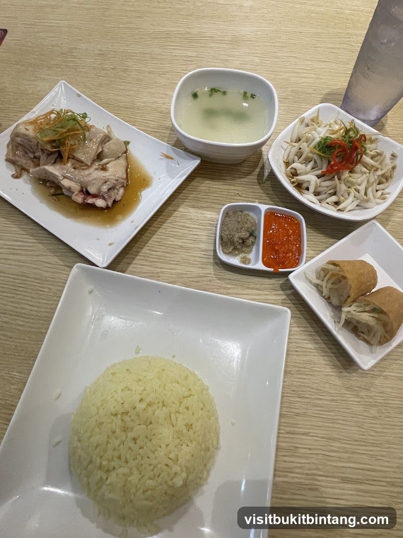 Hainanese Chicken Rice Meal